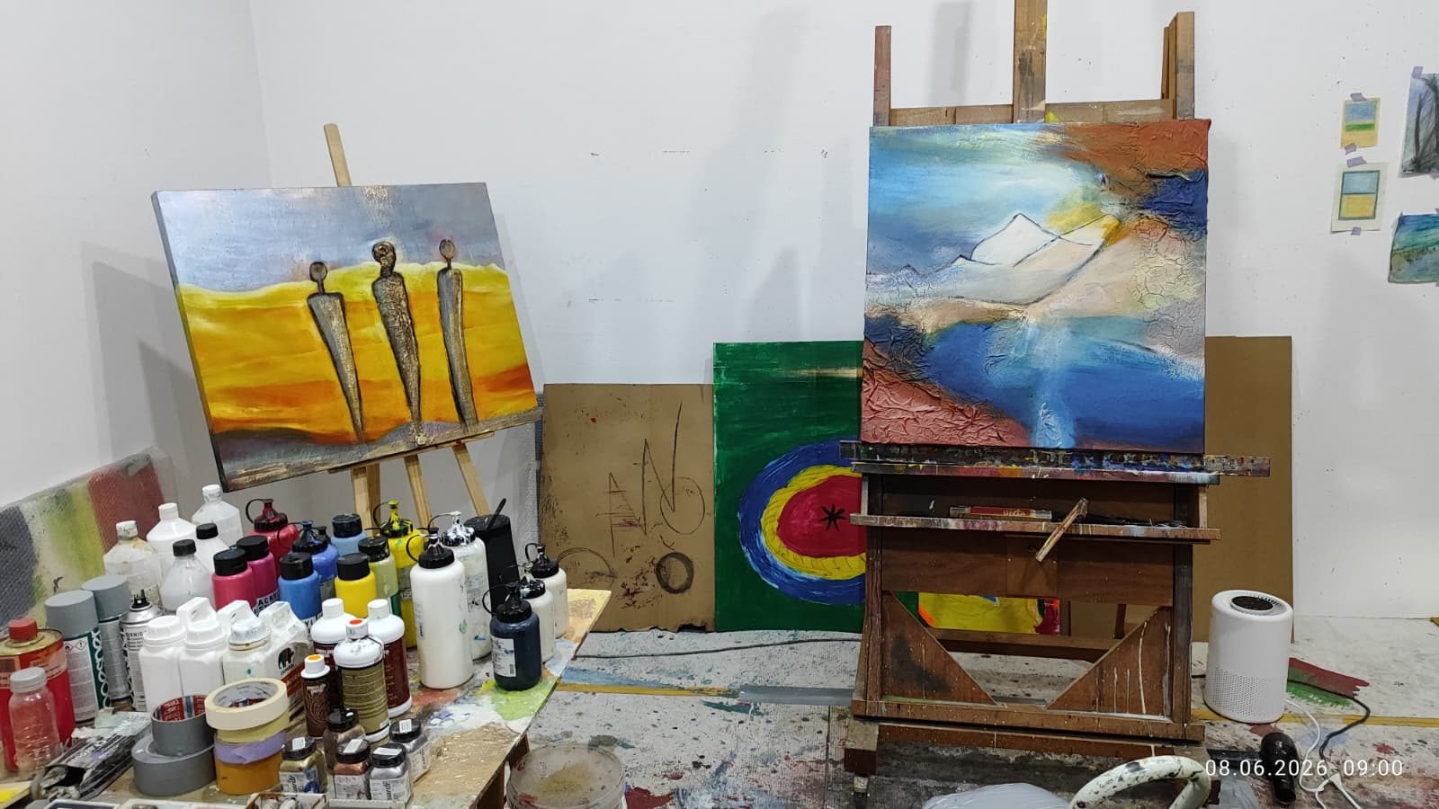 Malworkshop im Atelier Stieger