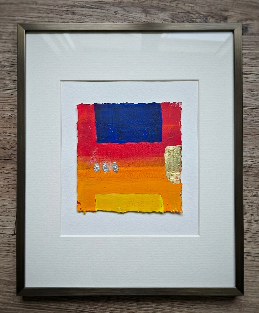 Art-Card im Rahmen mit Passpartout – Roland Stieger stieger-ART